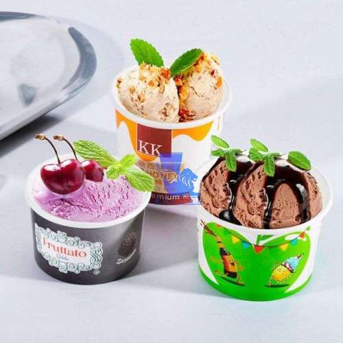  کاسه بستنی کاغذی با چاپ اختصاصی