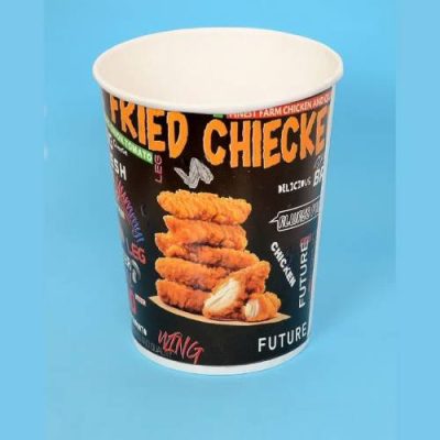 سطل پاپ کورن طرح سوخاری گلاسه 1000 سی سی